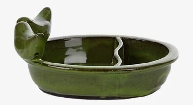 Vogelvoeder- En Drinkschaal Groen