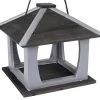 Vogelvoederhuis Karel Grijs/zwart