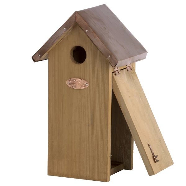 Vogelhuisje Koolmees Koper Dakje - Afbeelding 3