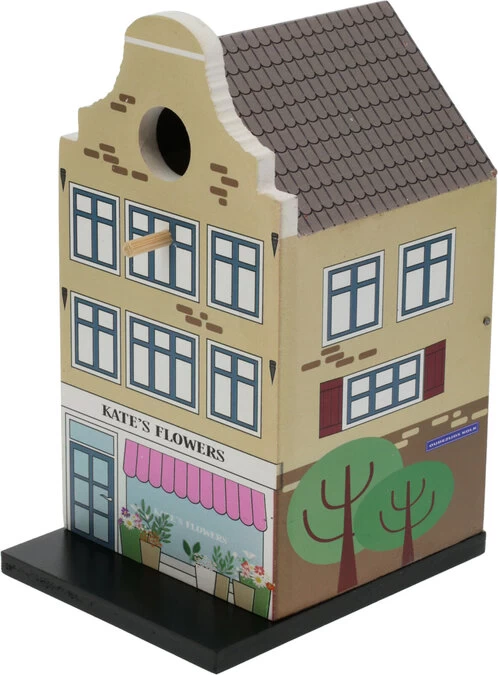 Vogelhuisje In De Vorm Van Een Hollands Grachtenhuisje