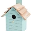 Vogelhuisje Hout Deco Mint