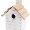 Vogelhuisje Hout Deco Wit