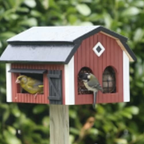 Wildlife Garden Voederschuur Foderlada Rood - Afbeelding 2